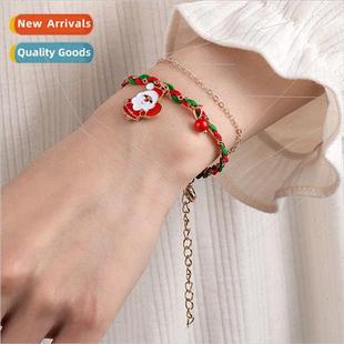 bracelet cartoon girl Christmas jew bell new santa 2022 cute