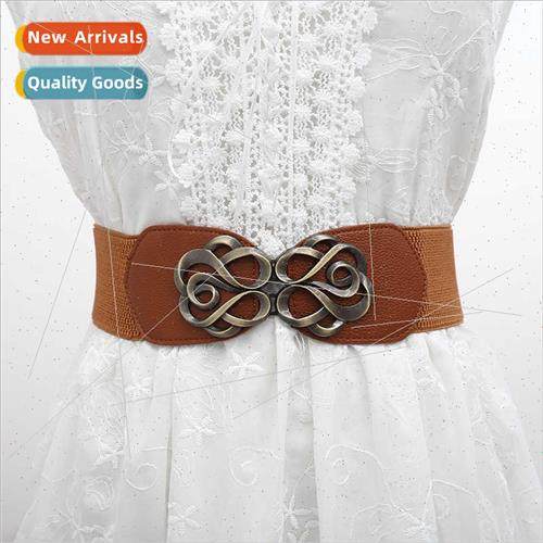 Europe fashion retro roses to buckle wide  waist seal female