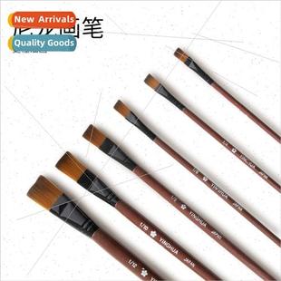 Brushes Double Gouache Hair Row 820 Tip Nylon Flat