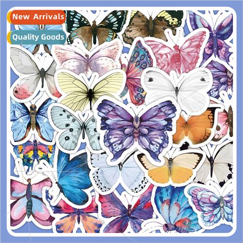 60 Cute Colorful Butterfly Stickers Decorative Handbook Note