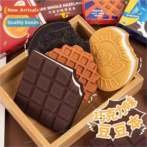 creative chocolate cookie shaped note book student memo port
