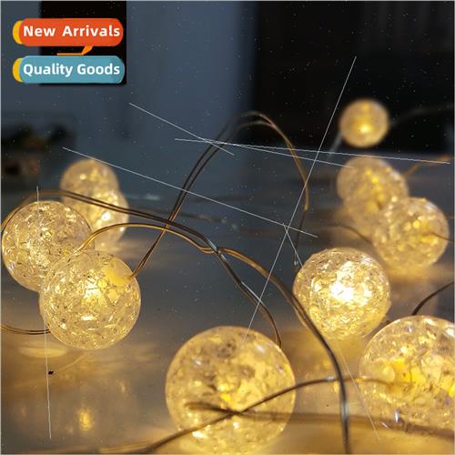 New 30 lights 3 meters 1.8CM beautiful broken beads orb copp