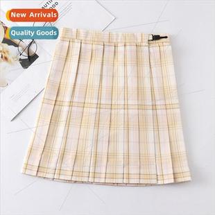 yellow duck unim ski school small skirt Japan plaid