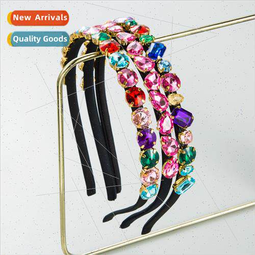 Hair bands Korean baroque creative fine edge rhinestone head