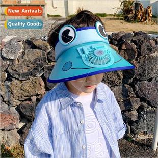 hat sun hollow top tongue Korean duck children