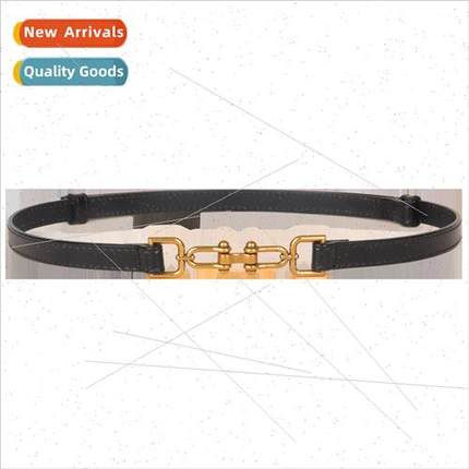 New pair pull real belt fashion thin belt skirt clothes dres