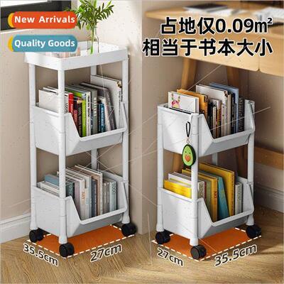 Bookcase desk trolley shelf office desktop dormory movable w