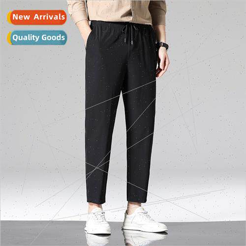 Ice silk quick-drying casual pants male Korean  nd loose spo