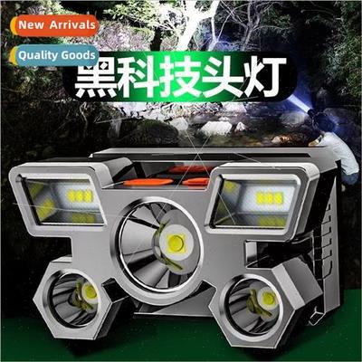 5 headlamps outdoor head mounted flashlight high power fishi