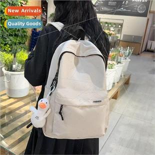 simple large capacy 2024 backpack bag travel female shoulder