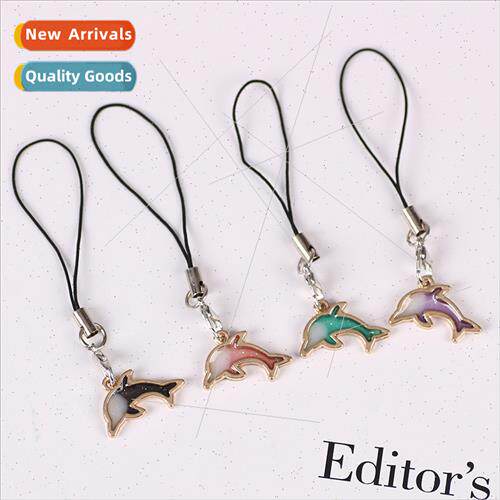 Dolphin cell phone chain alloy phone case USB flash drive bo