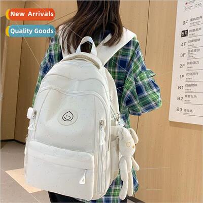 Schoolbag female new junior large capacy wide shoulder strap
