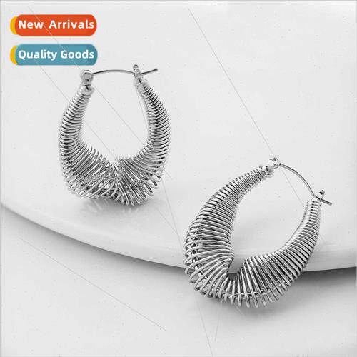 Vintage lver Bronze Metal Brushed Irregular Twisted Creative