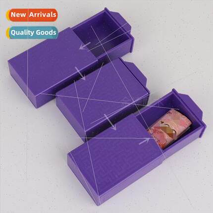 Magic Box Purple Maze Pull Box Drawer Empty Box Change Money