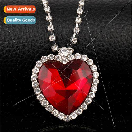 Heart of the Ocean Sapphire Necklace Sweater Chain Tanic Dia