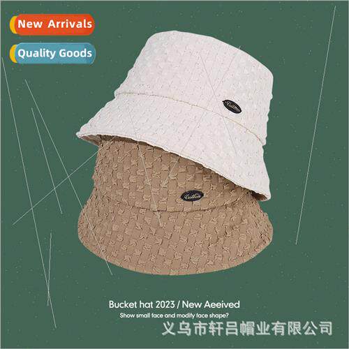 New fisherman hat wide-brimmed cover face show face beanie h