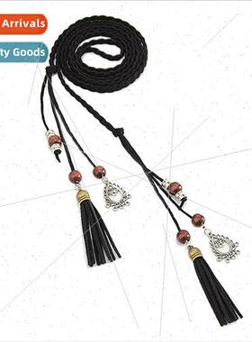 Spring Summer women thin belt fashion versatile dress pants