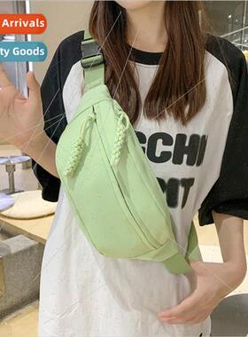 Canvas small bag female summer new senior sense crossbody ba