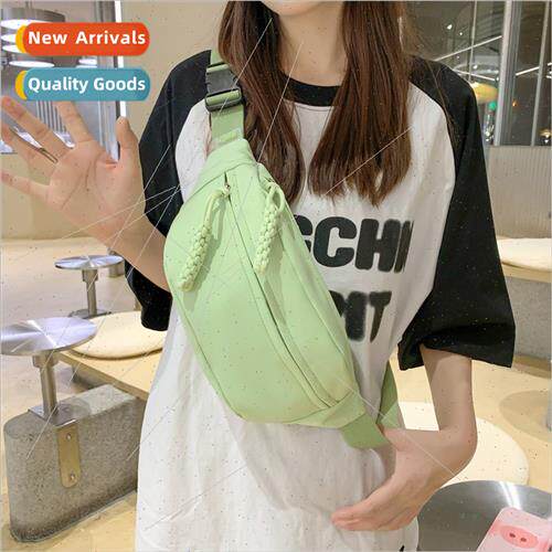 Canvas small bag female summer new senior sense crossbody ba