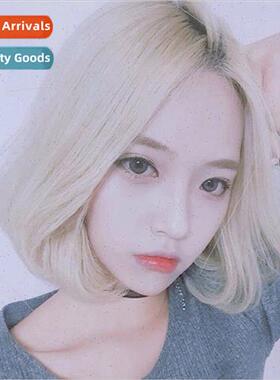 Grandma gray wig women short o head center parted bangs snap