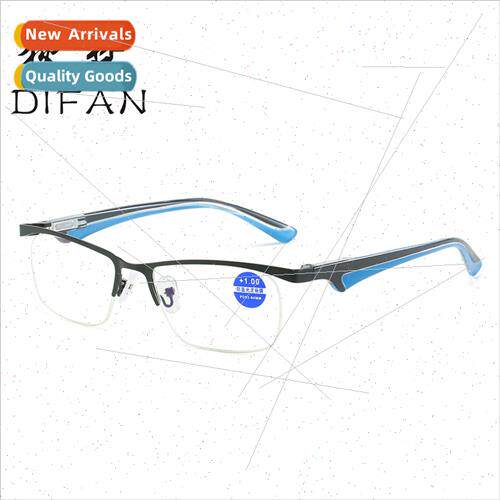 anti-blue light presbyopia men women high-definion metal opt