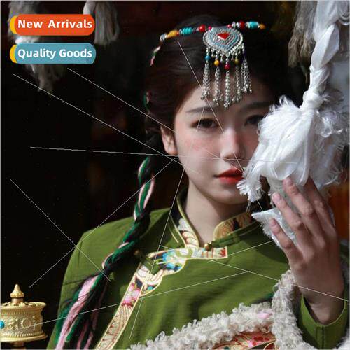 Ethnic headdress colorful beads ehead chain fashion chain be