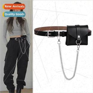 Cowhide Korean Coat Ladies Jeans Belt Women Bel Leather