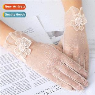 gloves female ice Spring thin sunscreen silk outdoor summer