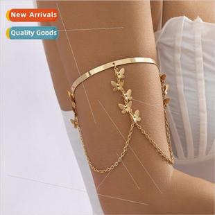 alloy bracelet butterfly multilayer tassel Europe chain arm