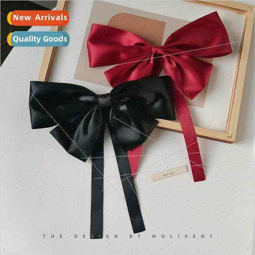 Wu Zhanyan bow hair clips female temperament broken hair cli