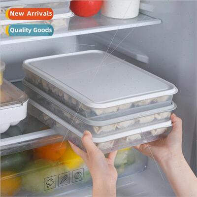 Stackable single-layer large-capacy dumpling box dumpling tr