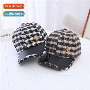 perfume children new luxury plaid cap small tongue ght duck
