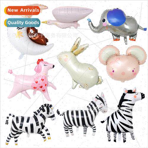 Cartoon animal modeling zebra three-dimensional crane poodle