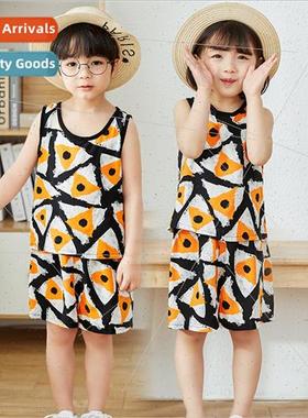 Children cotton undershirt shorts su boys girls summer rayon