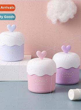 Portable Face Wash Foamer Manual Foaming Bubbler Girl Face M