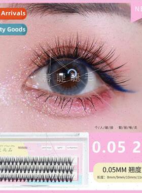Eyelash Extensions 20P Mink Velvet Blue Purple Colorful Hair