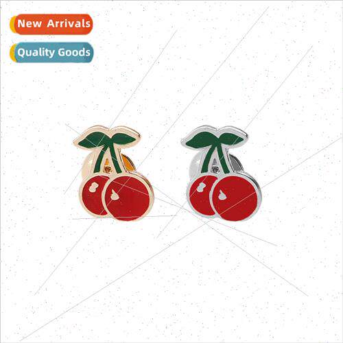 Europe cartoon accessories new creative fru cherry brooch su