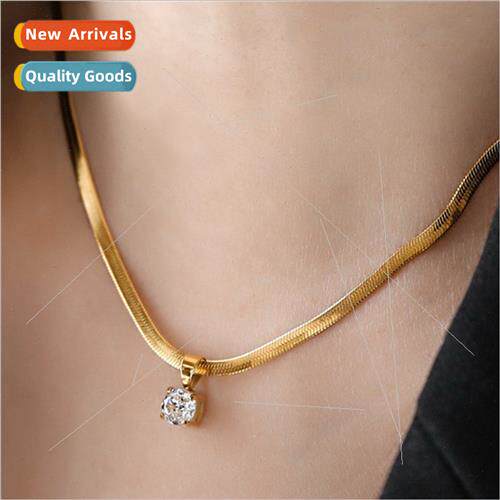 Europe new creative wild gold stainless steel blade chain sh