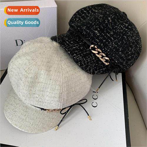 Beret female fall and winter hat fashion wild set duck tongu