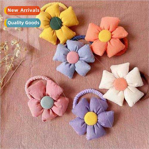 Autumn winter new children cotton large flowers hair circle
