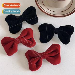 velvet bow hair Autumn ornaments new clips duckb winter