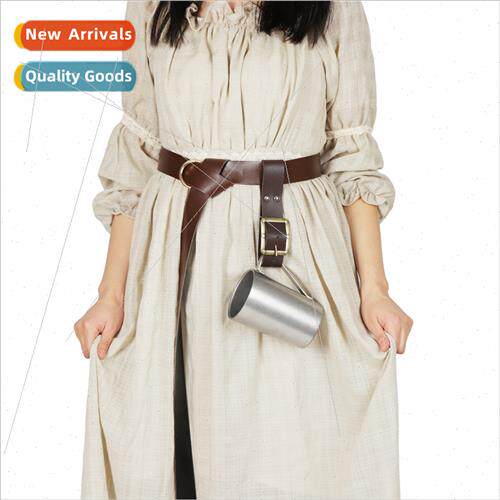 Europe Medieval Renaissance Belt Mug Rustic Fields cosplay
