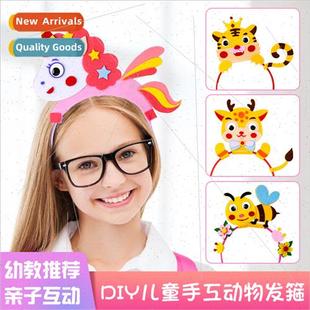 diy material package bkindergarten handmade hair chil woven