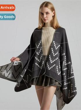 New fall winter warm shawl outwear ladies travel faux cashme