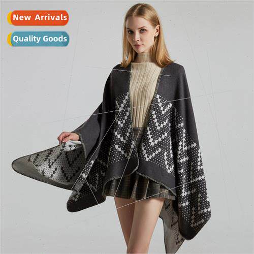 New fall winter warm shawl outwear ladies travel faux cashme