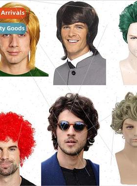 Europe reverse parted big back short hair Batman Joker COS H