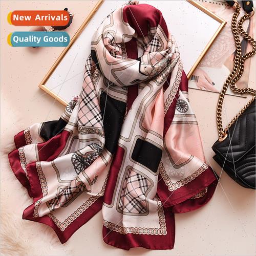 2020 Spring Autumn new warm silk scarf female Korean simulat