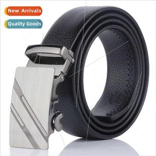 Business men belt Men automatic buckle wrapped laser wear be