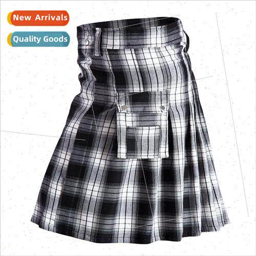 Men Women Kilt Tradional HighlPlaid Scottish Tartan Kilt K60