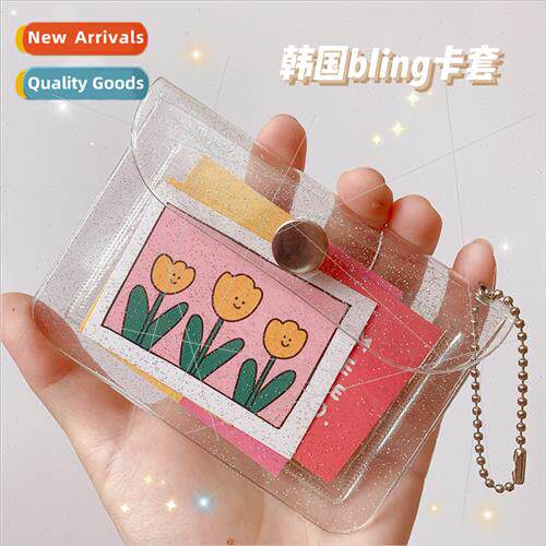 Japan Korea simple transparent card case student portable bu